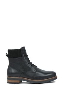 Черные мужские туфли на шнуровке с трикотажным краем Celtic &amp; Co. , черный