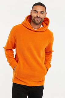 Пуловер с капюшоном из микрофлиса Threadbare, оранжевый