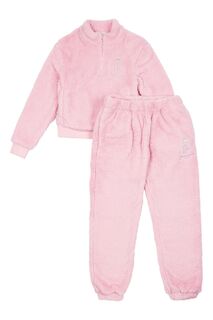 Розовый флисовый комплект Teddy Lounge Juicy Couture, розовый