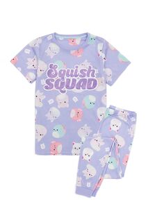 Пижамы Squishmallow для девочек Vanilla Underground, фиолетовый