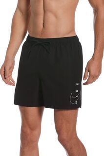 Шорты для плавания с логотипом Split Volley 5 дюймов Nike, черный