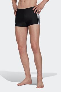 Классические боксеры для плавания Performance с 3 полосками adidas, черный