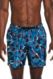 5-дюймовые шорты для плавания Voyage с камуфляжным принтом Nike, синий