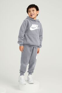 Флисовый спортивный костюм Club для малышей Nike, серый