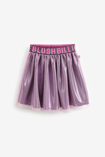 Розовая юбка с эффектом металлик Billieblush, розовый