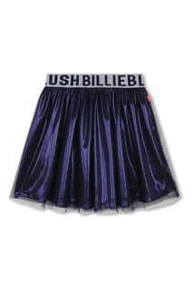 Вечерняя юбка темно-синего цвета с эффектом металлик Billieblush, синий