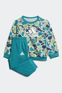 Детский спортивный костюм Infant Essentials с принтом по всей поверхности adidas, серый
