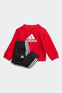 Детский спортивный костюм с логотипом Знак спорта adidas, красный