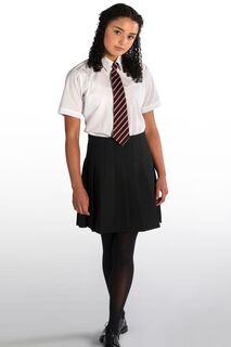 Плиссированная школьная юбка для девочек (старший возраст) Trutex, черный