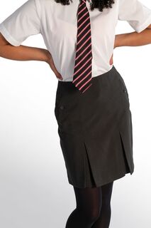 Юбка школьная для девочек Senior с двойными складками Trutex, серый