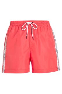 Розовые шорты для плавания Core средней длины с поясом и кулиской Calvin Klein, розовый