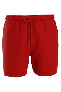Купальные шорты с логотипом Red Core и декоративной лентой Calvin Klein, красный