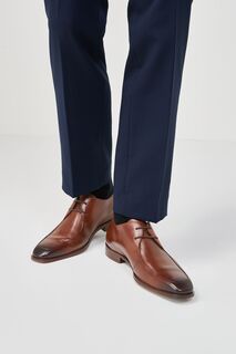 Кожаные туфли дерби Signature с квадратным носком Next, коричневый