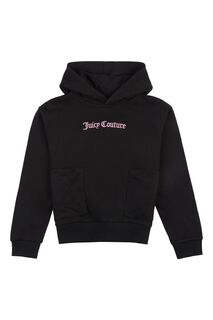 Черная стеганая толстовка оверсайз Juicy Couture, черный