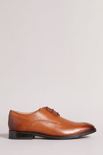 Классические кожаные туфли дерби Kampten светло-коричневого цвета Ted Baker, коричневый