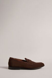 Adlerrs коричневые замшевые лоферы с объемной текстурой Ted Baker, коричневый