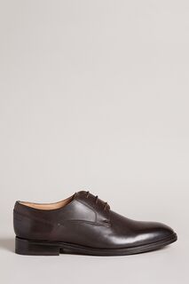 Коричневые кожаные туфли дерби Kampten в строгом стиле Ted Baker, коричневый