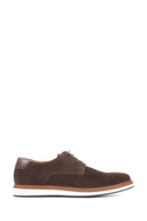 Коричневые мужские туфли на шнуровке из замшевой кожи Lowen Jones Bootmaker, коричневый