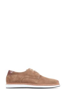 Коричневые мужские туфли на шнуровке из замшевой кожи Lowen Jones Bootmaker, коричневый