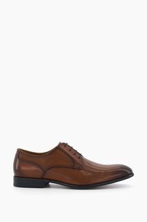 Черные гладкие туфли Southwark Gibson Dune London, коричневый