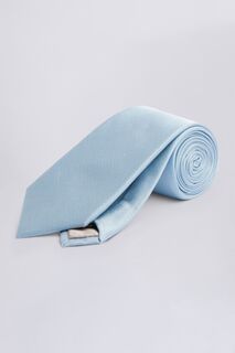 Синий шелковый оксфордский галстук MOSS, синий