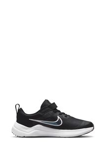 Юниорские беговые кроссовки Downshifter 12 Nike, черный