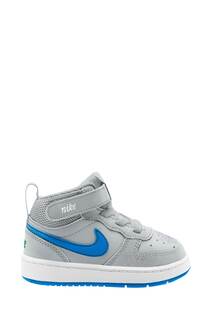 Детские кроссовки Court Borough до щиколотки Nike, синий