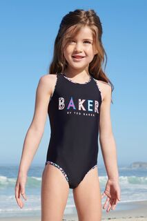 Черный купальник с логотипом Baker by Ted Baker, черный