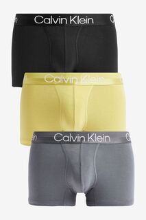 Комплект из 3 пар черных хлопковых боксеров Modern Structure Calvin Klein, черный