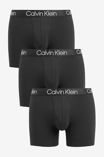 Комплект из 3 пар черных боксеров Modern Structure Calvin Klein, черный