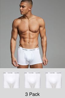 Комплект из 3 пар узких боксеров Calvin Klein, белый