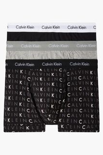 Комплект из 3 пар боксеров из хлопка стрейч Calvin Klein, черный