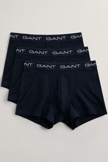 Комплект из 3 пар боксеров Gant с логотипом GANT, синий