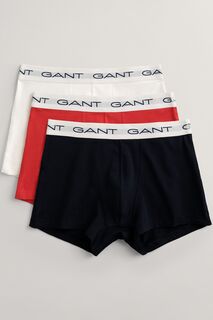 Комплект из 3 пар боксеров Gant с логотипом GANT, красный