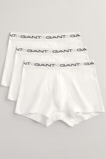 Комплект из 3 пар боксеров Gant с логотипом GANT, белый