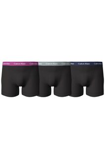 Комплект из 3 черных боксеров из хлопкового стрейча Calvin Klein, черный