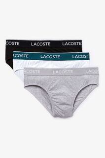 Комплект из 3 пар черных мужских трусов Core Essentials Lacoste, черный