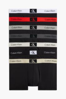 Набор из 7 пар черных боксеров Calvin Klein, черный