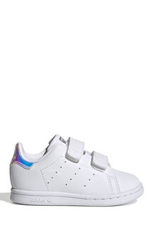 Белые кроссовки с закрытыми ремешками adidas Originals Infant Stan Smith adidas originals, белый