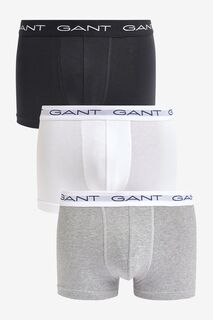 Комплект из 3 пар боксеров Gant с логотипом GANT, серый