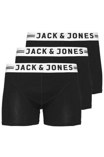 Мужские трусы Jack &amp; Jones в упаковке из 3 штук JACK &amp; JONES, черный