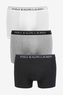 Комплект из трех пар хлопковых боксеров Polo Ralph Lauren, белый