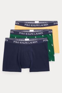 Комплект из 3 пар боксеров Classic из хлопка стрейч Polo Ralph Lauren, синий