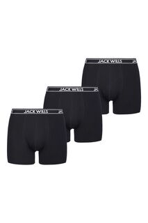 Комплект из 3 пар белых боксеров Daundley Jack Wills, черный
