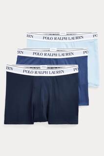 Комплект из 3 пар боксеров Classic из хлопка стрейч Polo Ralph Lauren, синий