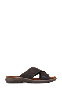 Коричневые мужские сандалии-слипоны Pavers, коричневый