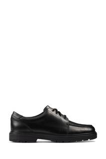 Молодёжные кожаные универсальные туфли Loxham Pace Clarks, черный