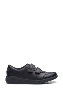 Детские кожаные туфли Multi Fit Daze Step Clarks, черный