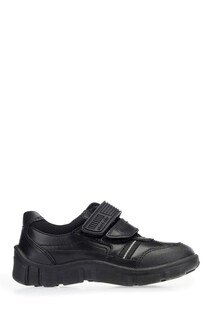 Черные кожаные широкие школьные туфли Start-Rite Luke Rip Tape Start Rite, черный