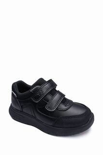 Черные легкие туфли BAY с двумя ремнями на липучке сделают ваши дни в школе очень комфортными Toezone, черный